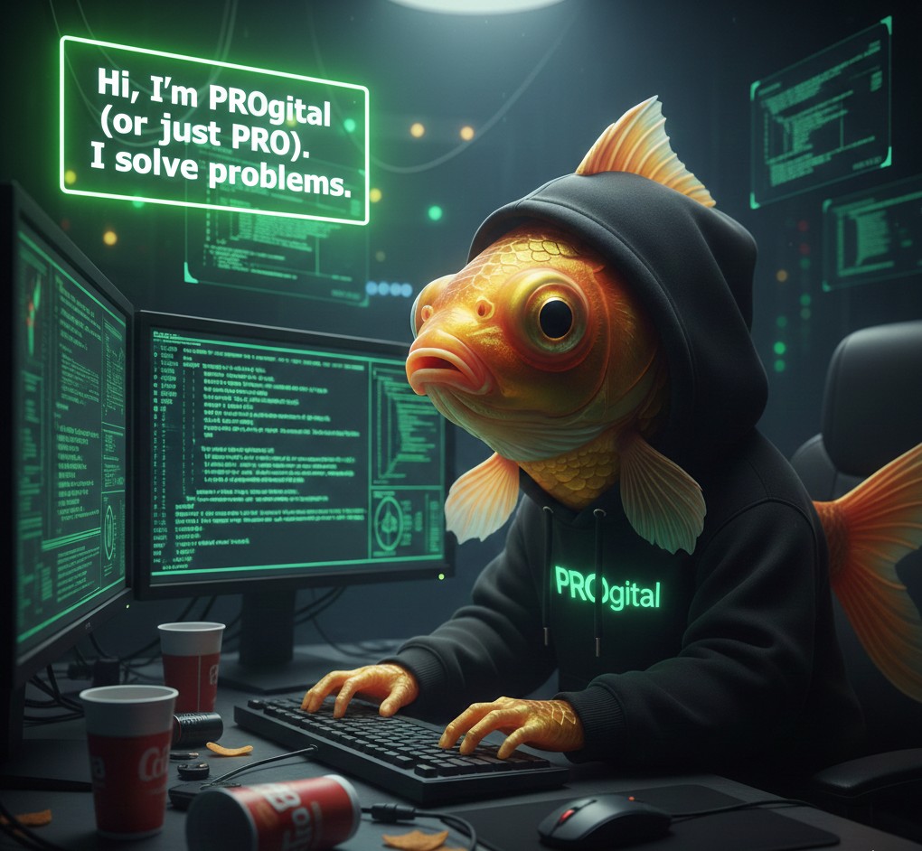 Hi, I'm PROgital (or just PRO). I solve problems.